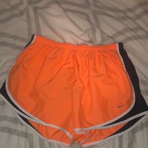 Orange, Grey, and White Women’s XL Nike Shorts
